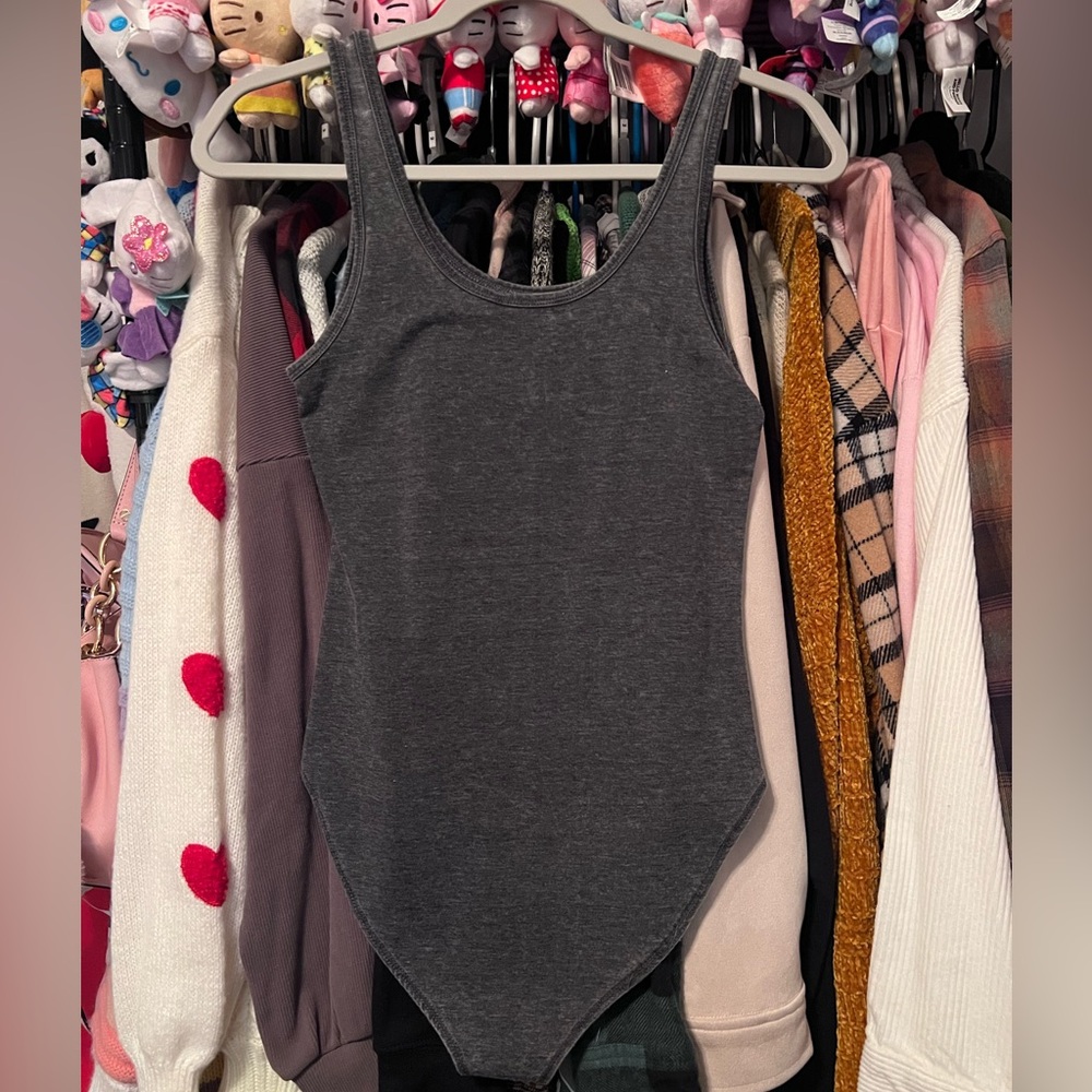 Forever 21 Grey Tank  Bodysuit